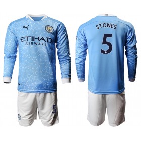 Manchester City Dres John Stones 5 Dječji Domaći 2020/21 Dugim Rukavima